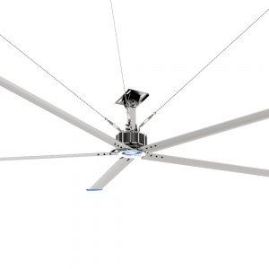 Low Noise High Airflow Hvls Ceiling Fan Big Ass Pmssm Motor 14ft 17ft 20ft 22ft 24ft Large Industrial Ceiling Fan for Factory